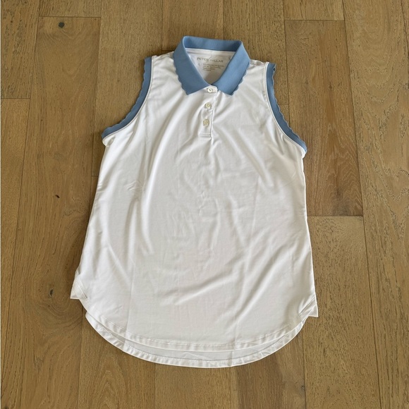 Peter Millar Tops - Peter Millar Women’s Sleeveless Top Scalloped White Large